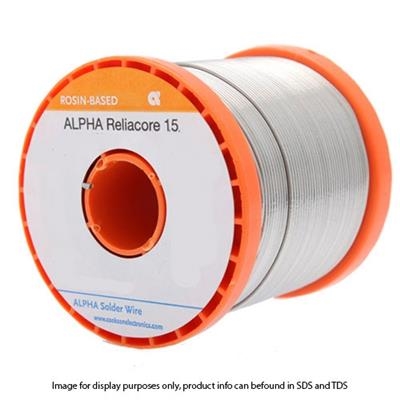 Alpha - Reliacore 15 SAC305 Wire Solder - .032" Diameter P3, 1 Pound Spool