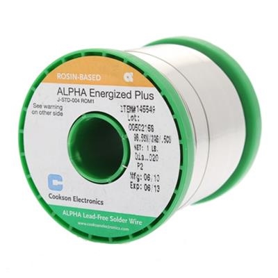 Alpha - Energized Plus SAC305 Wire Solder - .020" Diameter P2, 1 Pound Spool