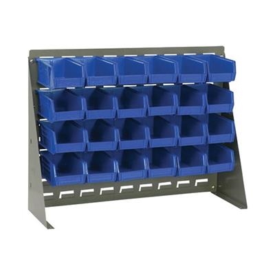 Quantum - Bench Rack with Bins - 24 Count 5" x 4 " Bins