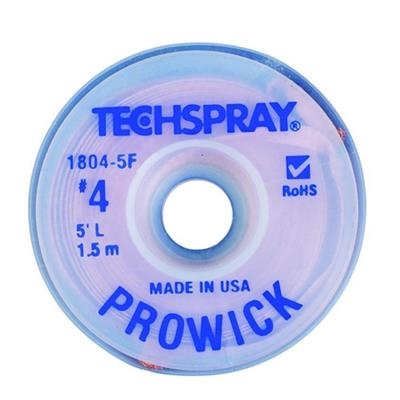 Techspray - ProWick Rosin Desoldering Braid - Regular Bobbin, 0.098" x 5'