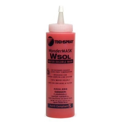 Techspray - Wondermask Wsol Water Soluble Mask - 8 Ounce Squeeze Bottle