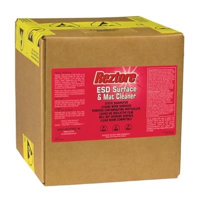 Desco - Reztore Antistatic Surface and Mat Cleaner - 2.5 Gallon Cube Bag-In-Box