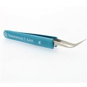 Swanstrom - Style 7 Tweezers, Curved Fine Tips, Stainless Steel, ESD Foam Grip