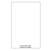 Identco - TTL11P Label - 4.00" x 6.00" - White Paper - 1,000 Count
