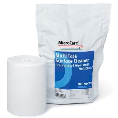 MicroCare - MultiClean - 70/30 IPA/DI Mix - 100 Pre-Saturated Wipes - Refill