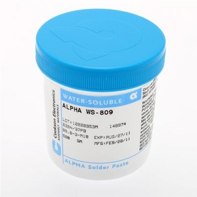 Alpha - WS-809 63Sn/37Pb Particle Size 3 Solder Paste - 500 Gram Jar