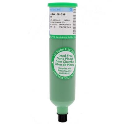 Alpha - OM-338 PT SAC305 Particle Size 3 Solder Paste - 600 Gram Cartridge